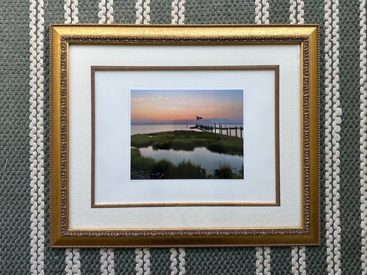 Sunset on the Bay Long Beach Island Framed Print
