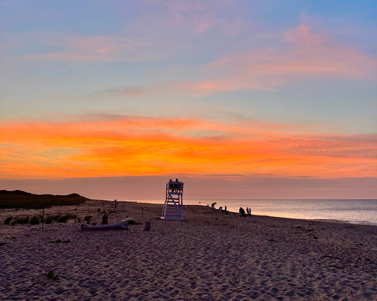 Sunset over Race Point Beach in Provincetown, Massachusetts Print