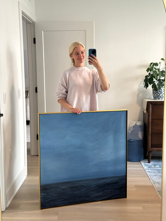 Stormy Waters 36x36 Acrylic Painting
